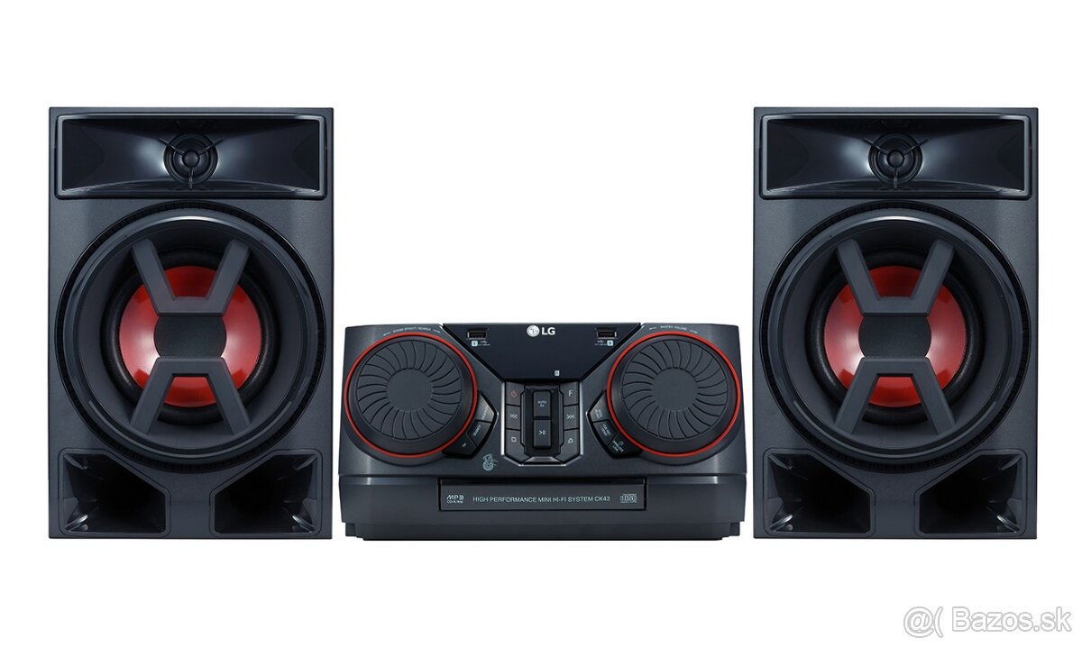 Predám hifi mini / mikrosystém LG CK 43 300W BOOM - 2