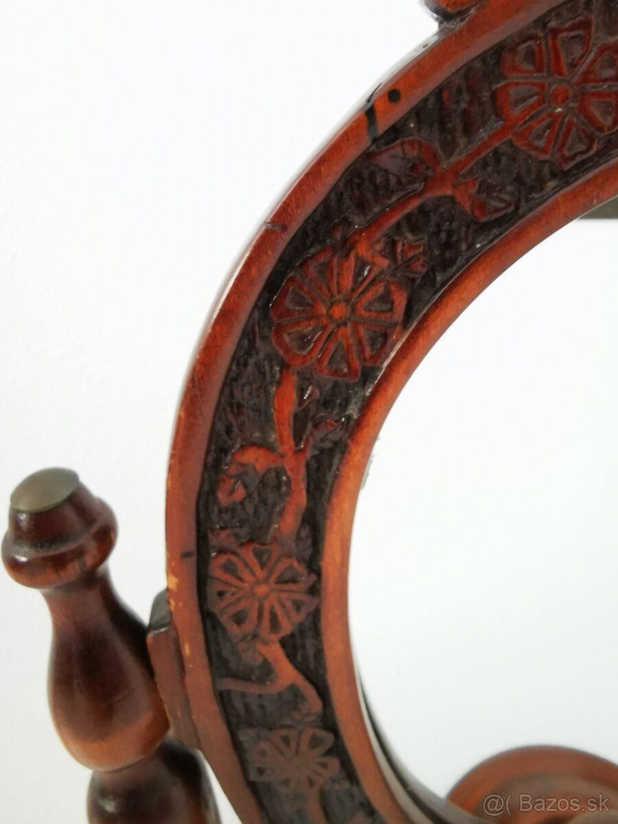 Starožitné drevené zrkadlo - 2