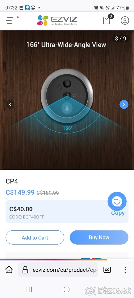 Ezviz CP4 smart kukatko v zaruke nove PC 189 EUR Hikvision - 2
