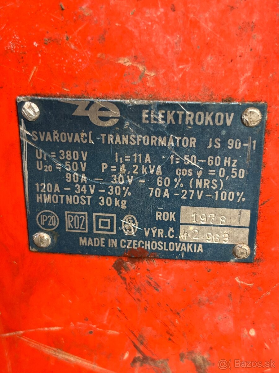 Zvaracka elektrokov JS90-1 ,trafak - 2