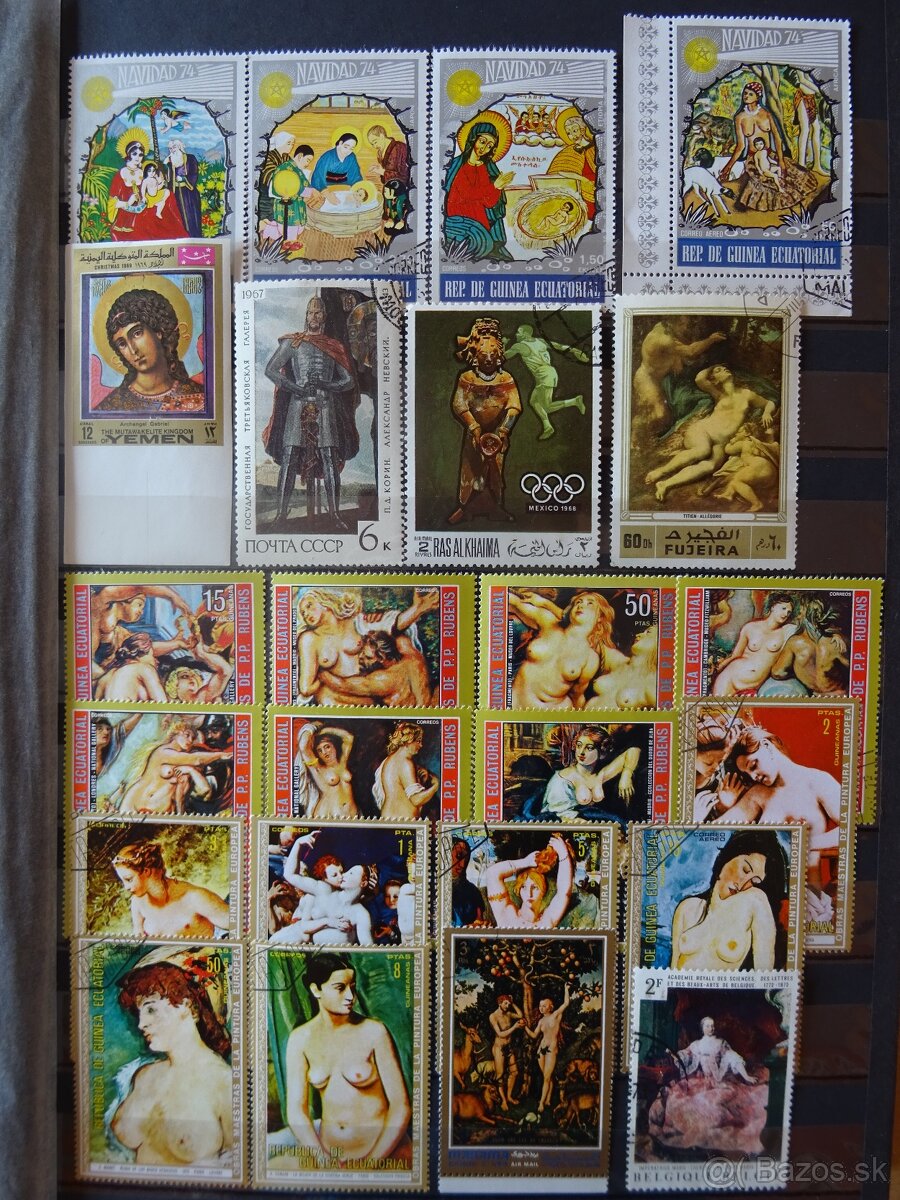 Pekná zbierka známok UMENIE 1 - 2