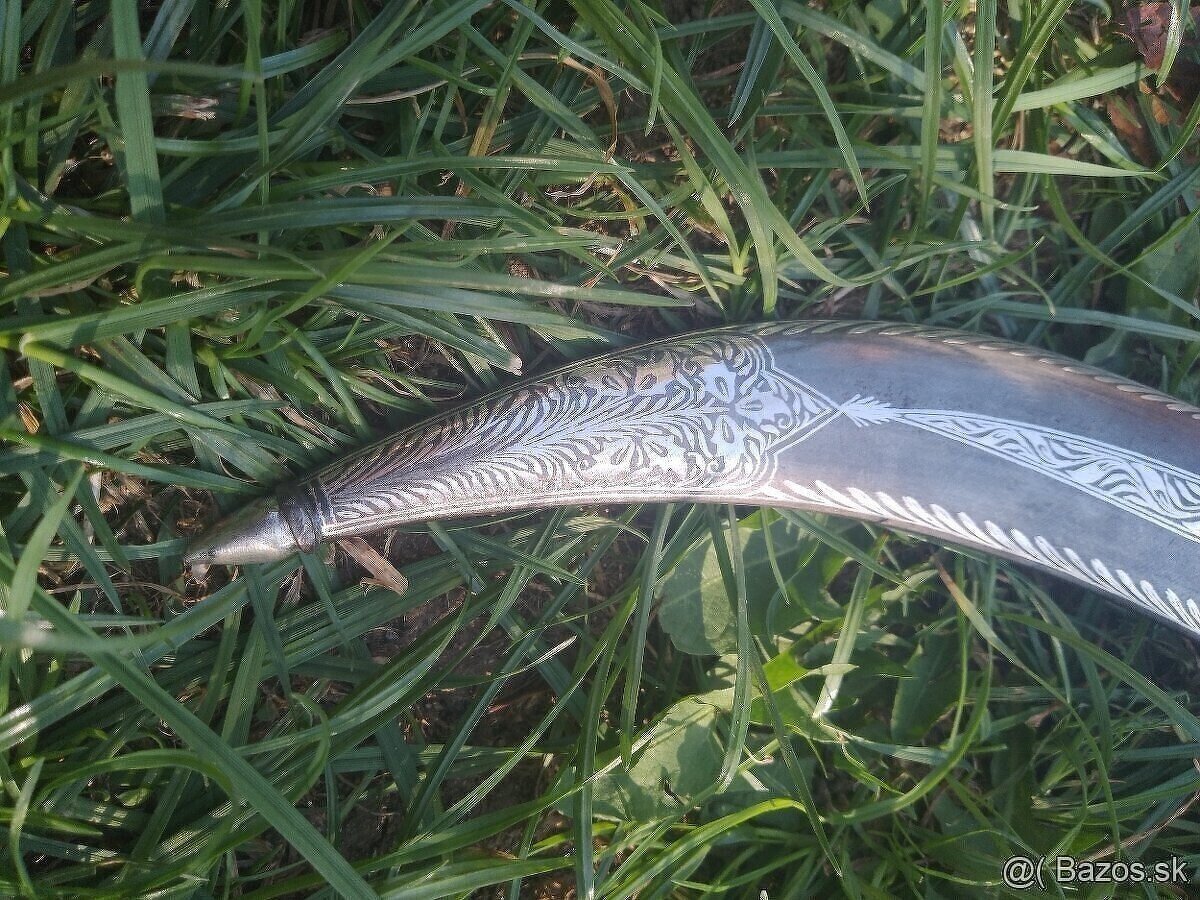 PERZSKA DÝKA DAMSCUS STRIEBRO RUCNA PRÁCA - 2