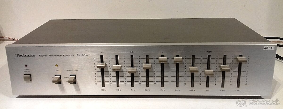 2x5 pasmovy equalizer TECHNICS SH-8010 vyr.JAPAN, AE02, AE83 - 2