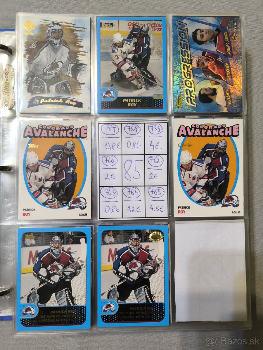 Hokejové kartičky - Patrick Roy 4 - 2