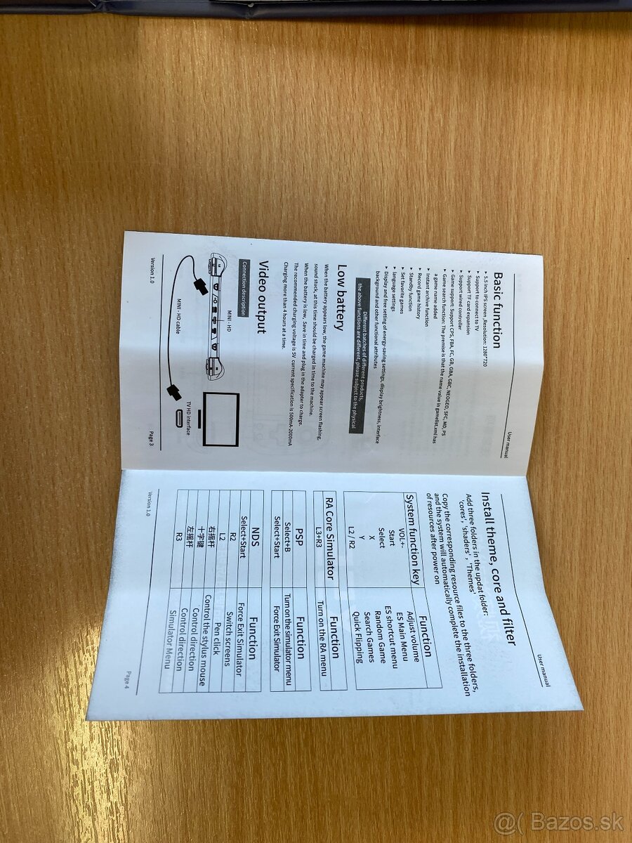 Predám hand-held konzolu Powkiddy x55 - 2