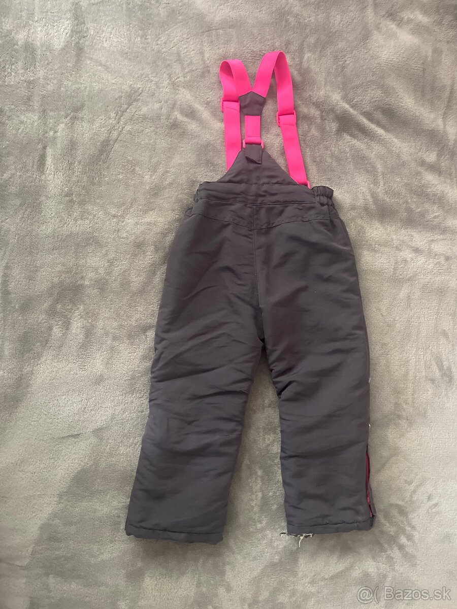 Dievčenské otepľováky veľ. 104 nohavice do snehu - 2