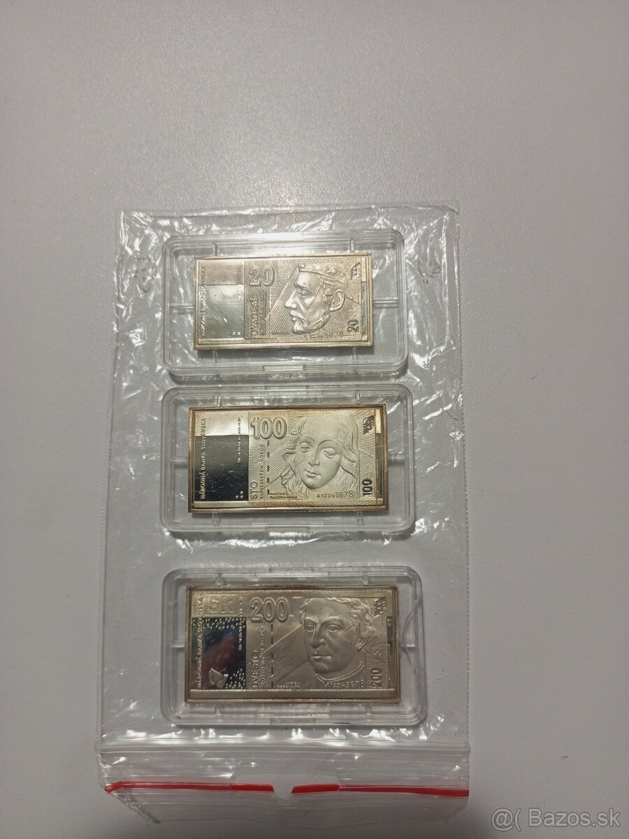 Pamätné mince v tvare bankoviek - 2