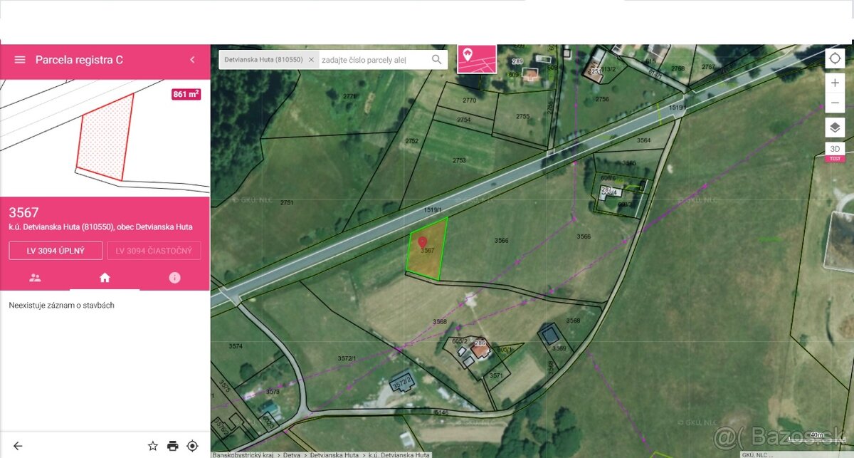 Predám pozemok na stavbu, Detvianska Huta - 2