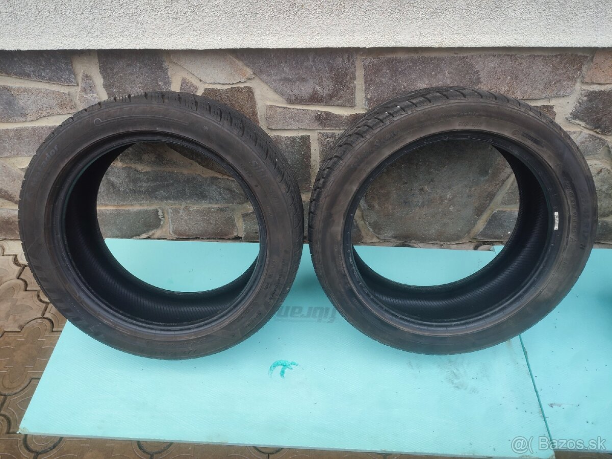 Predám zimne gumy 225/45 R17 4kusy vzor 6mm - 2