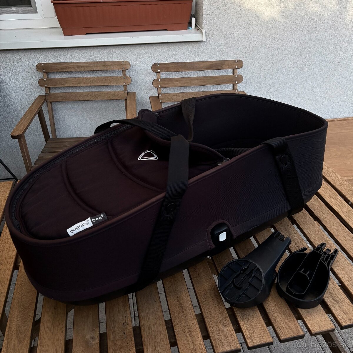 BUGABOO Bee 5 a 3 hlboká vanička black/čierna - 2