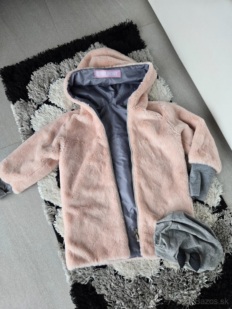 Detska prechodná piskacia bunda vek. 3-4r. - 2