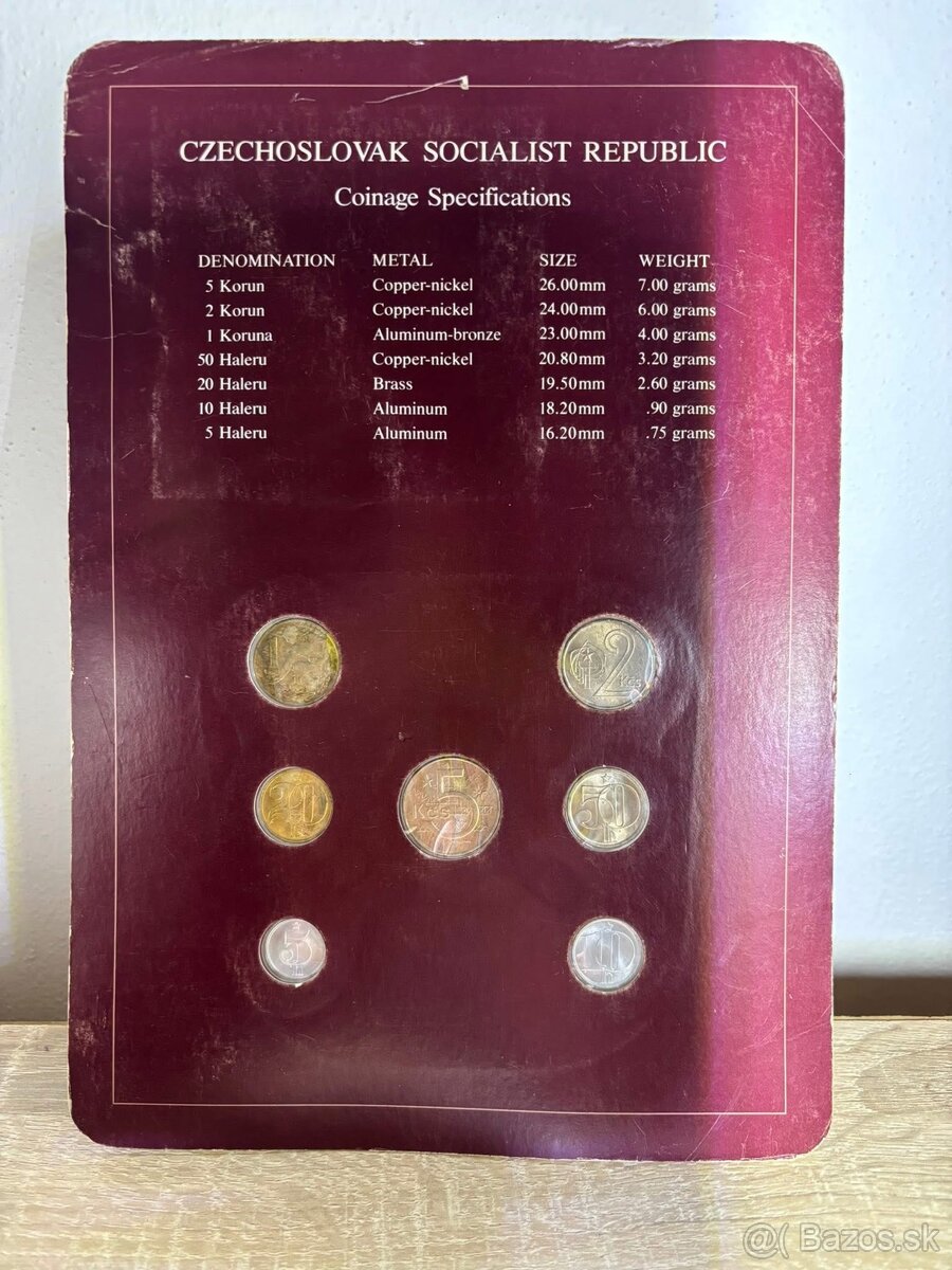 Obehové mince Československo - 2