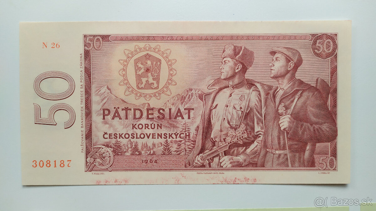 50 Kčs 1964 a 100 Kčs 1989 - 2