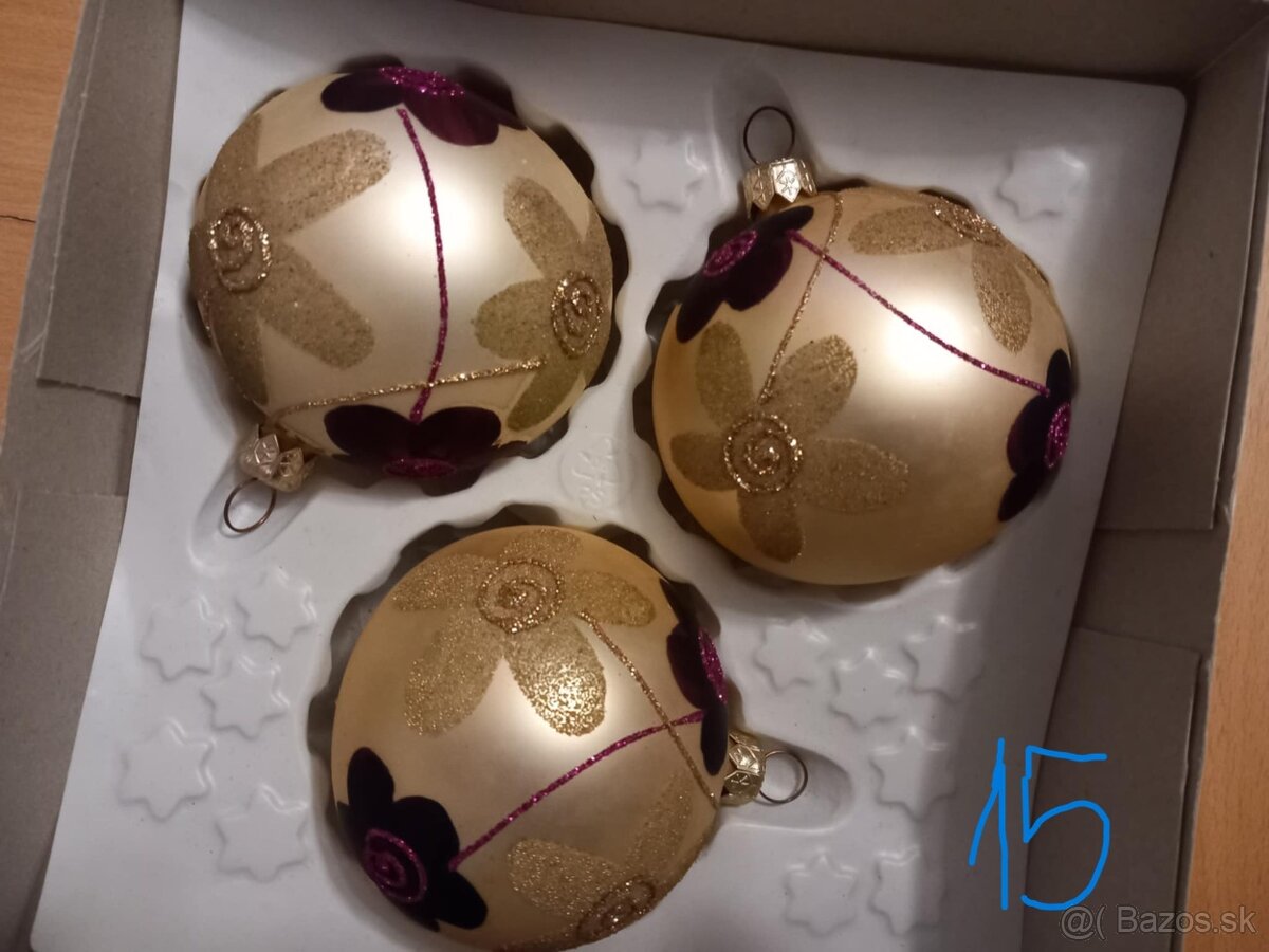Vianočné ozdoby, gule, rakety, reťaze - 2