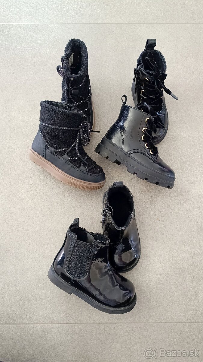 Dievčenské topánky - veľkosť 20/21 - 2