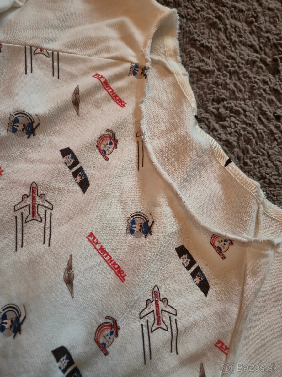 Biela Karl Lagerfeld mikina - 2