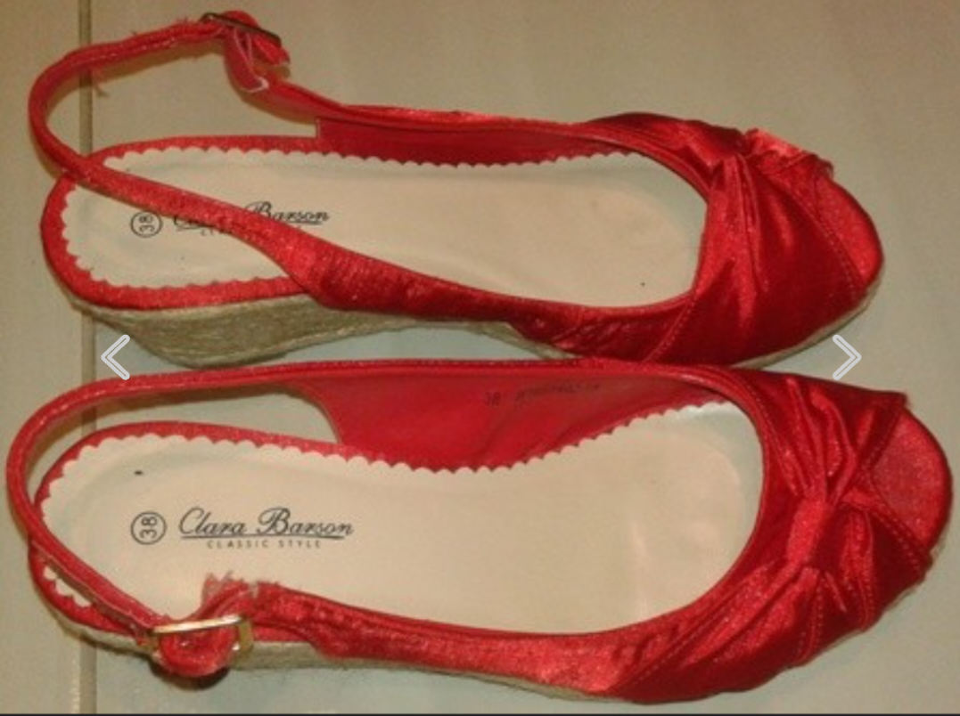 Červene sandalky 38 - 2