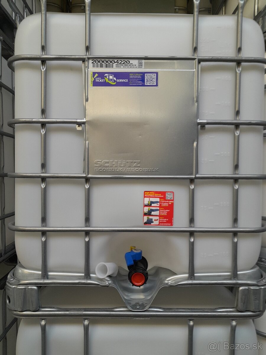 1000L nádrž IBC kontajner umyté - 2