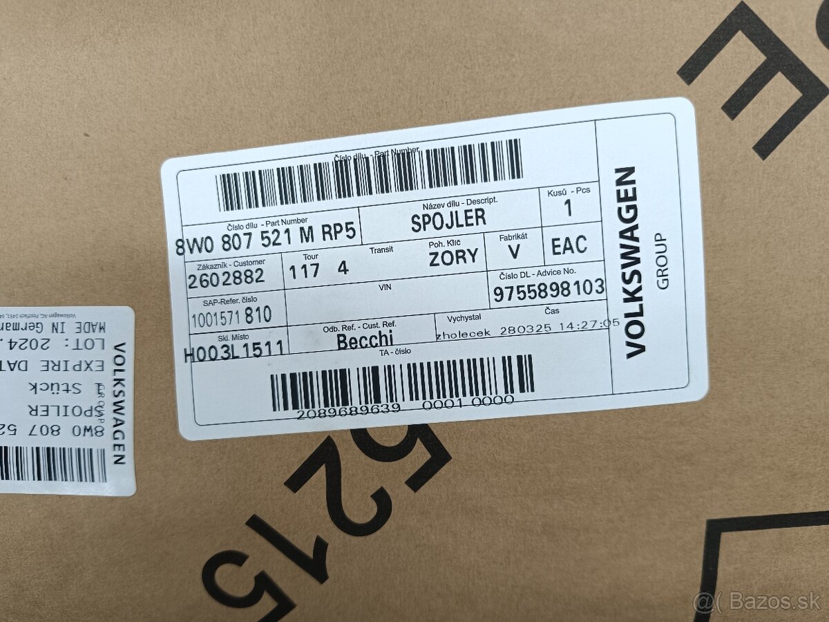 Audi A4 zadny naraznik, spojler - 2