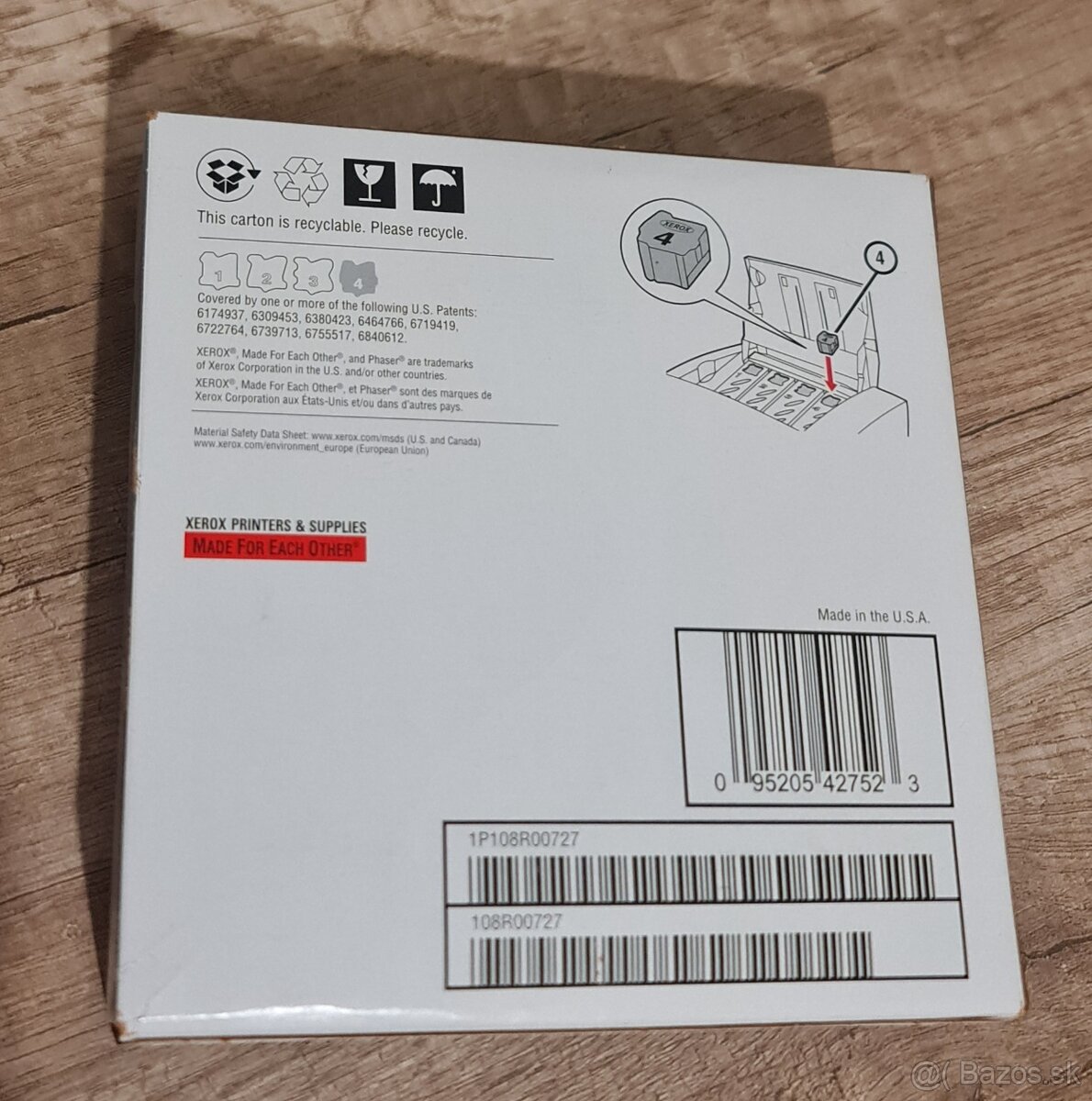 Tuhý atrament Xerox - čierny (108R00727) - 2