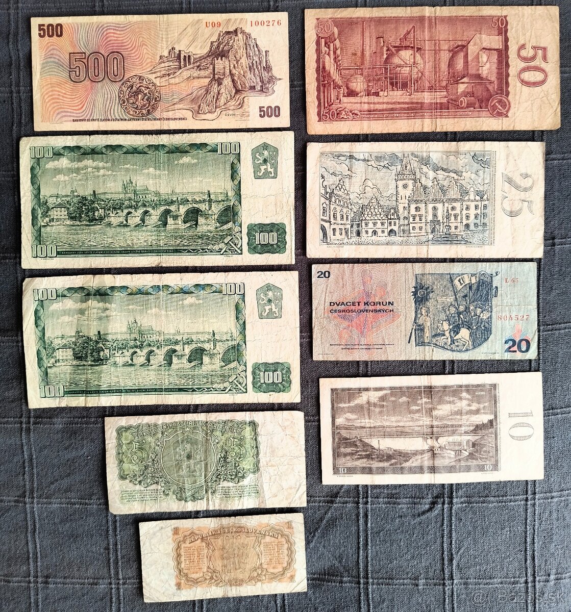 ČESKOSLOVENSKÉ BANKOVKY - 2