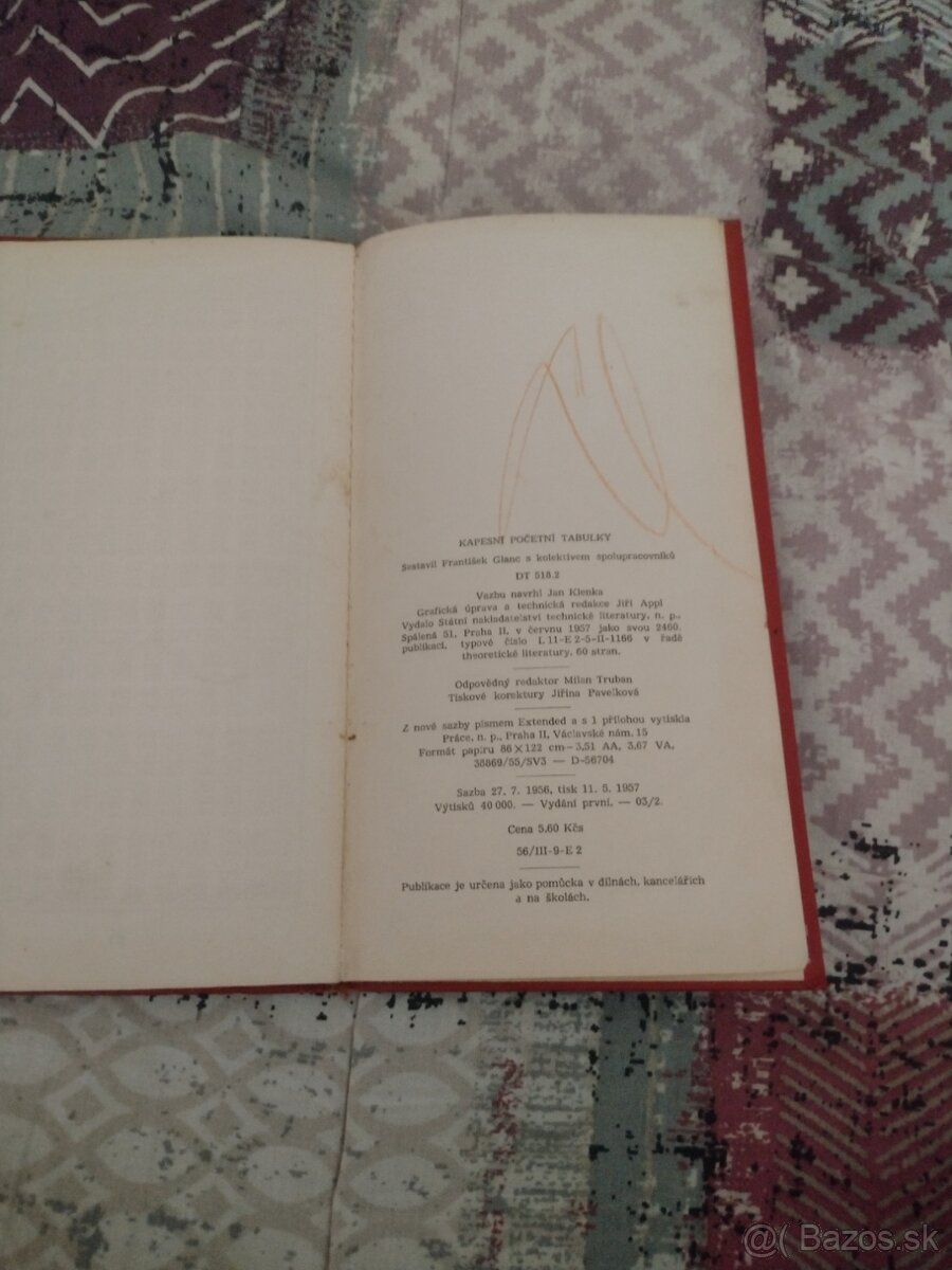 Kapesní početné tabulky matematické - 2