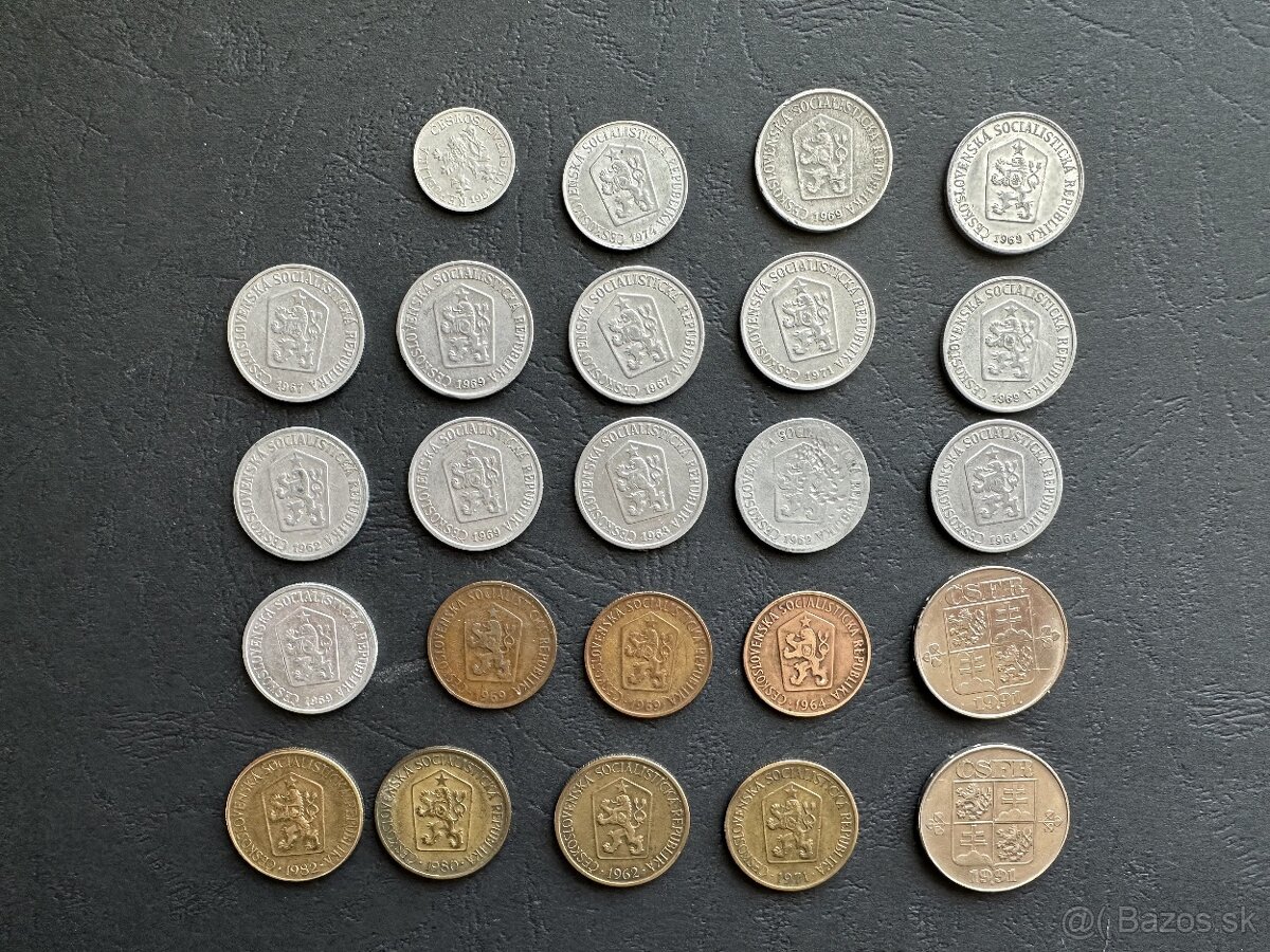 Sada československých mincí - 2
