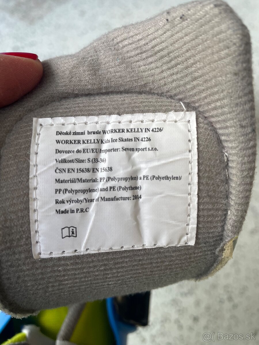 Korčule na ľad , veľkosť 33-36 - 2