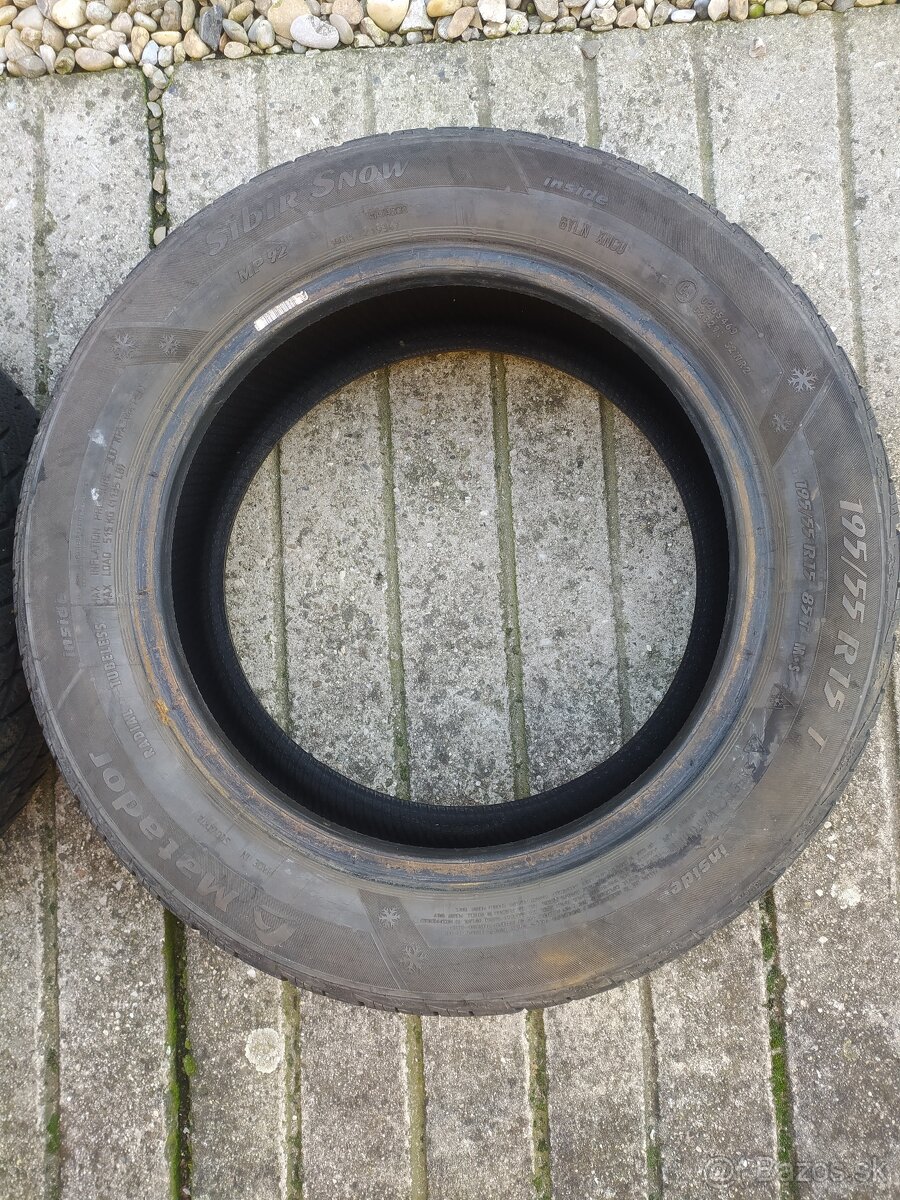 195/55 r15 zimné pneumatiky - 2