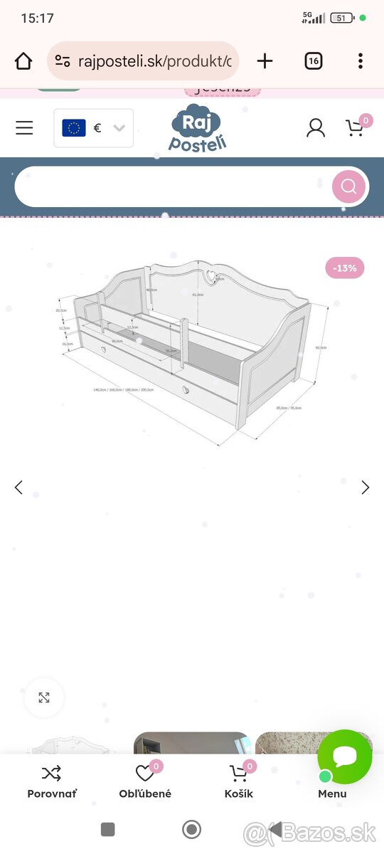 Detská posteľ 160/80 - 2