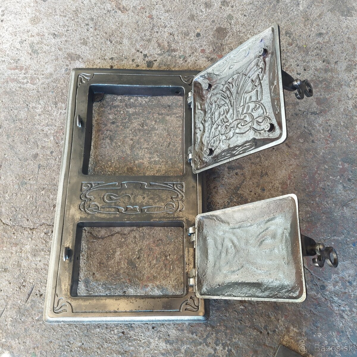 Liatinové dvierka na pec sada 13 - 2