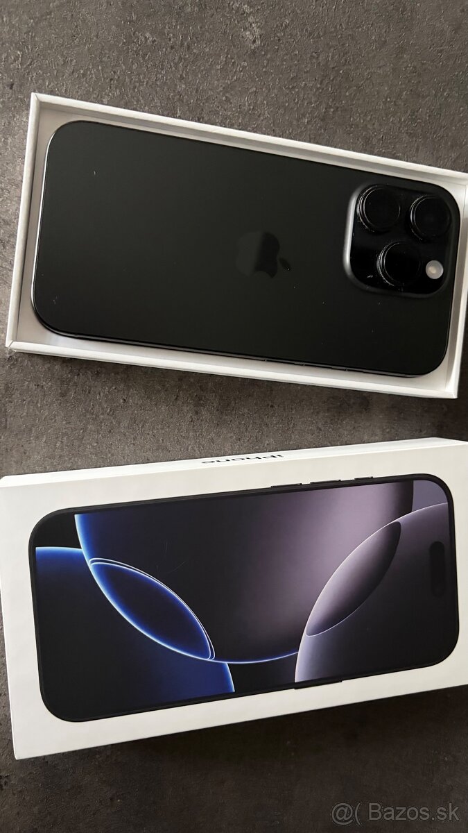 Predám iPhone 16 Pro Black Titanium 256GB - 2