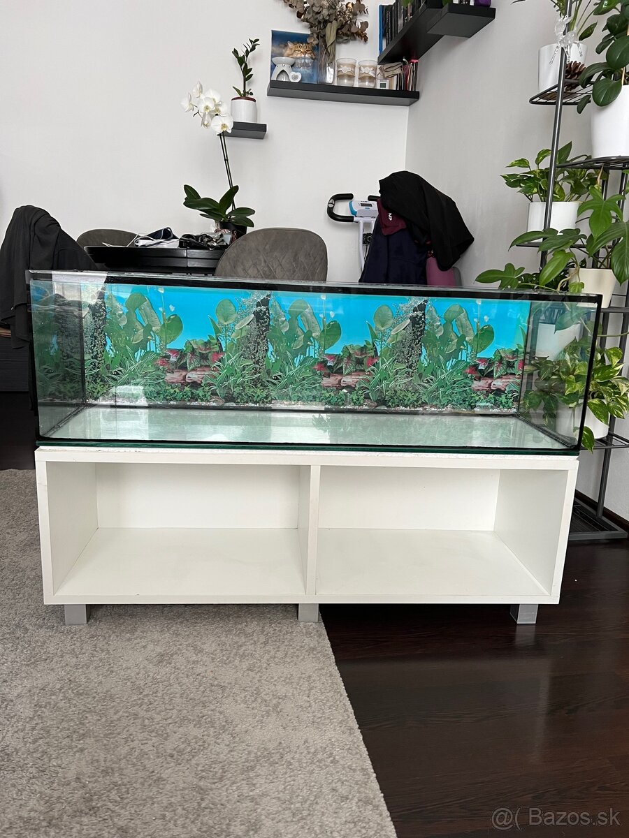 Akvarium 100x30x30 so skrinkou - 2