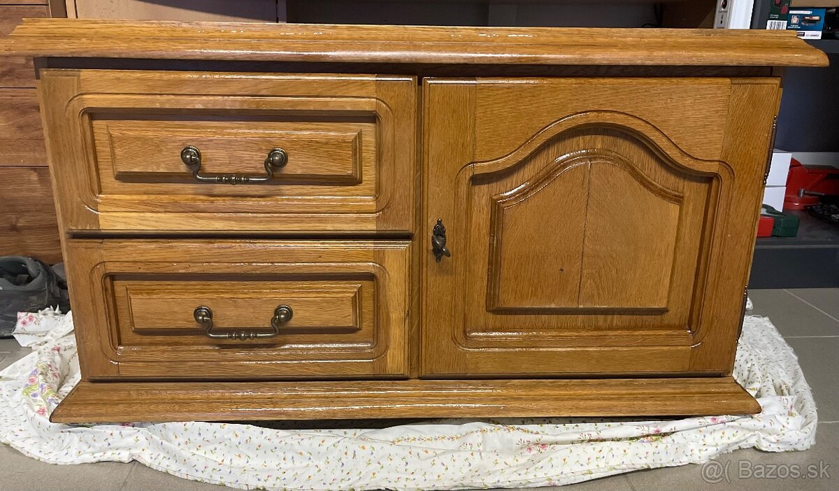 Komoda masív ,dub rustikal - 2