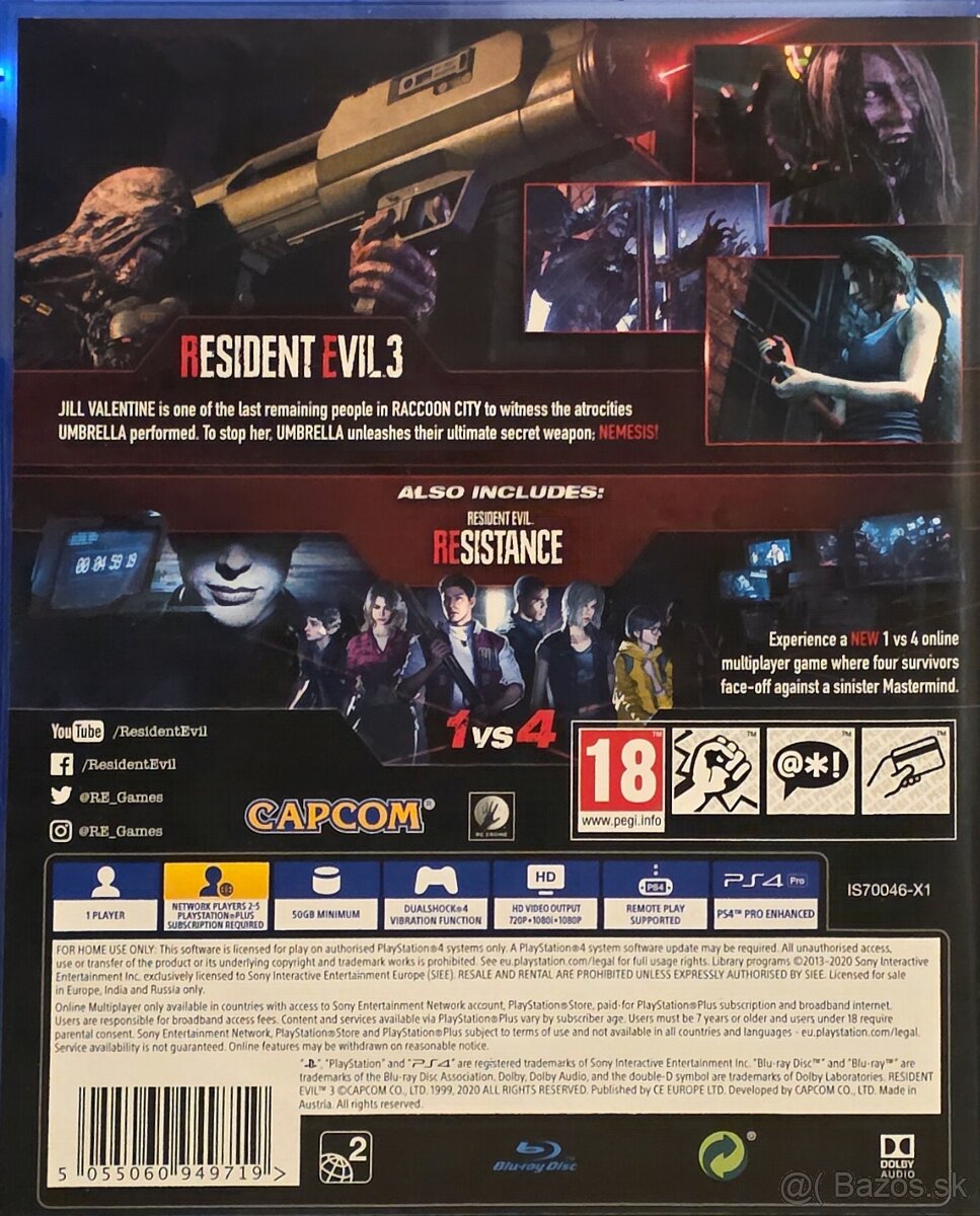 RESIDENT EVIL 3 PS4 - 2