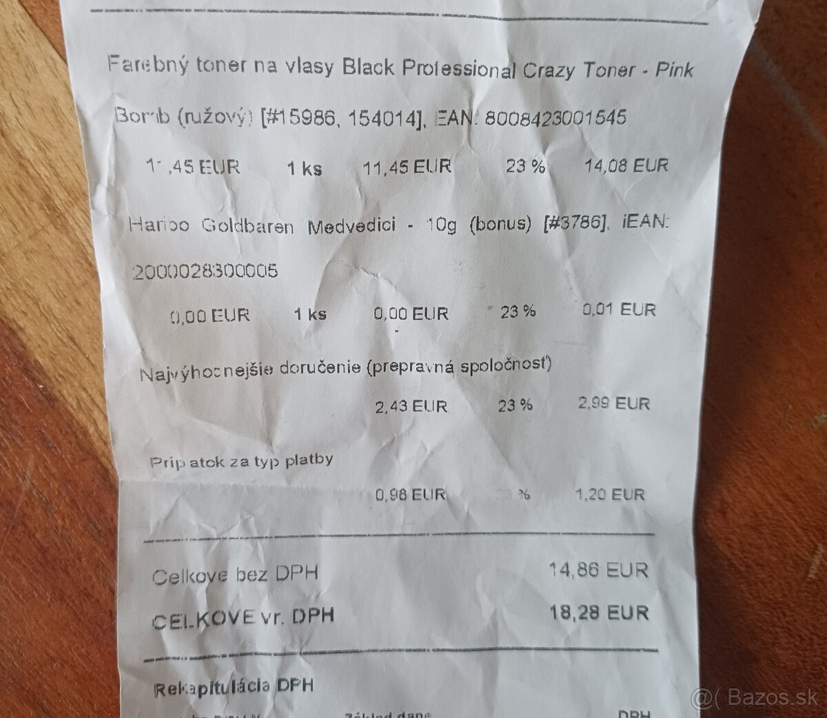 Ružový Toner na vlasy. - 2