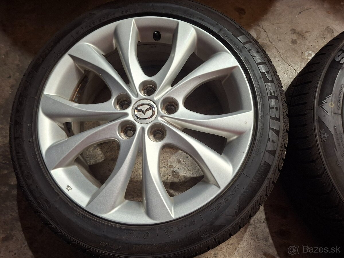 Predám hlinikové disky org.Mazda 3--R17 - 2