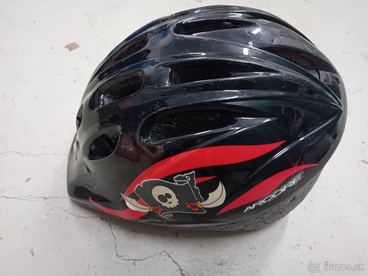 Cyklistická prilba pre chlapca (S/M)-pirat. vlajka - 2