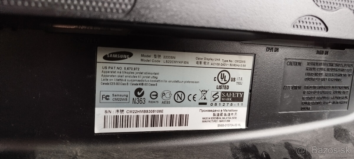 LCD monitor Samsung 2233SN - 2