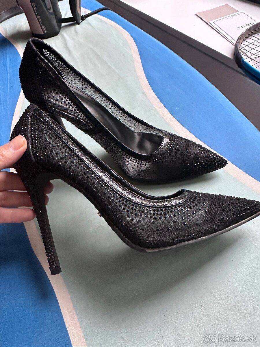 Dámske lodičky cierne - 2