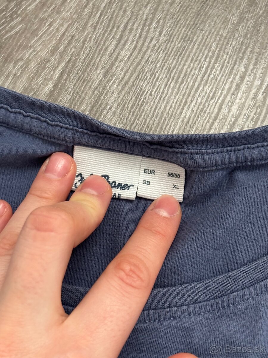 Pánske modré tričko s potlačou - 2