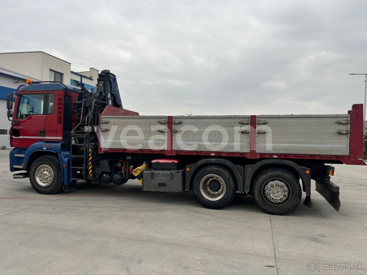 Predám MAN TGA sklápač s HR HIAB - 2