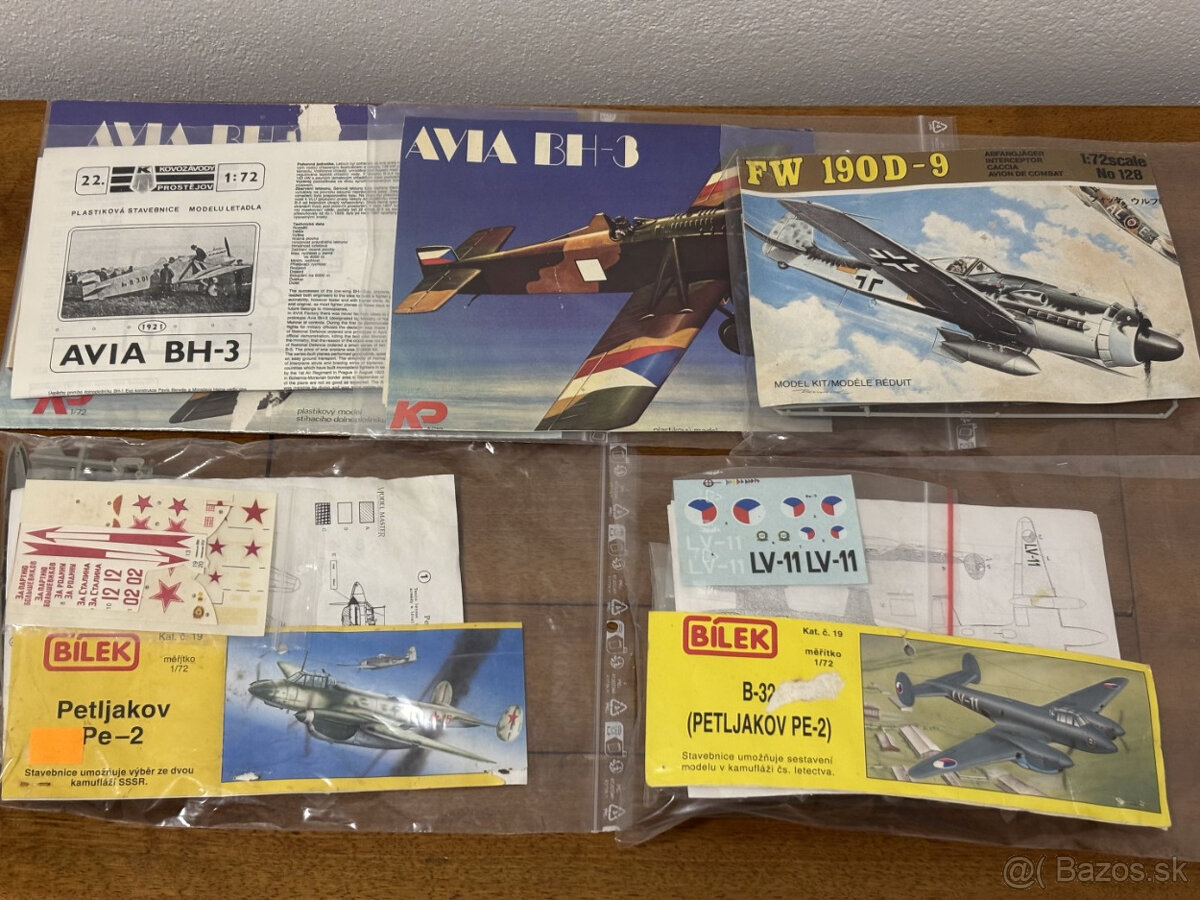 Plastikové modely lietadiel 1:72 a 1:144 - 2