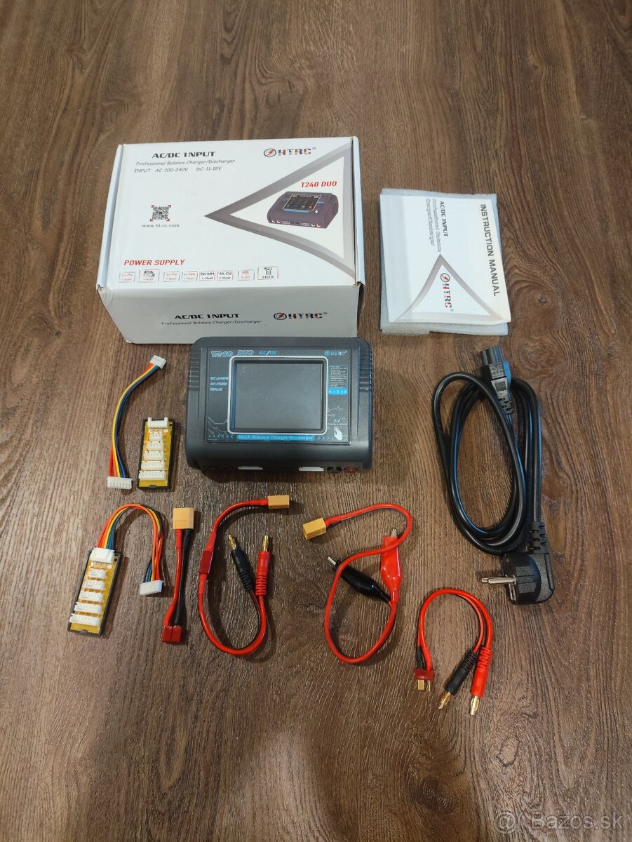 Modelarska nabijacka HTRC T240 Duo LiION, Pb, LiFePO4.. - 2