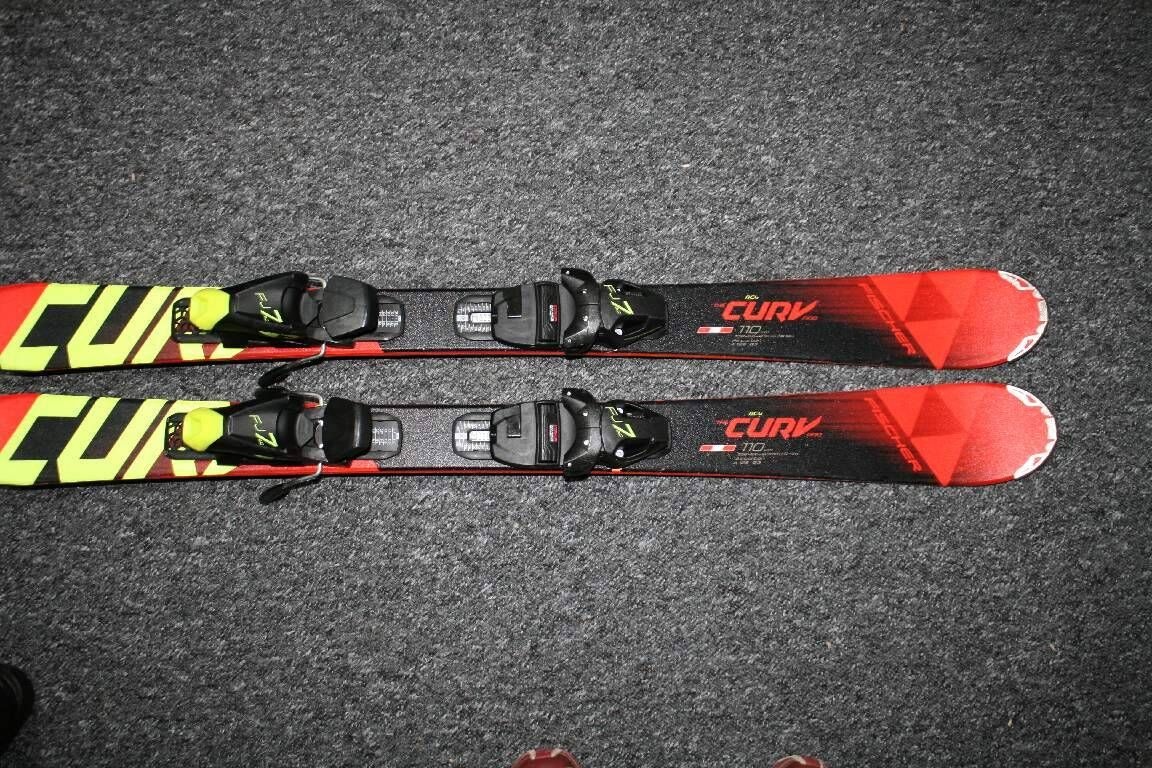 lyže Fischer 110 cm , drevene jadro , sendvičova konstrukcia - 2