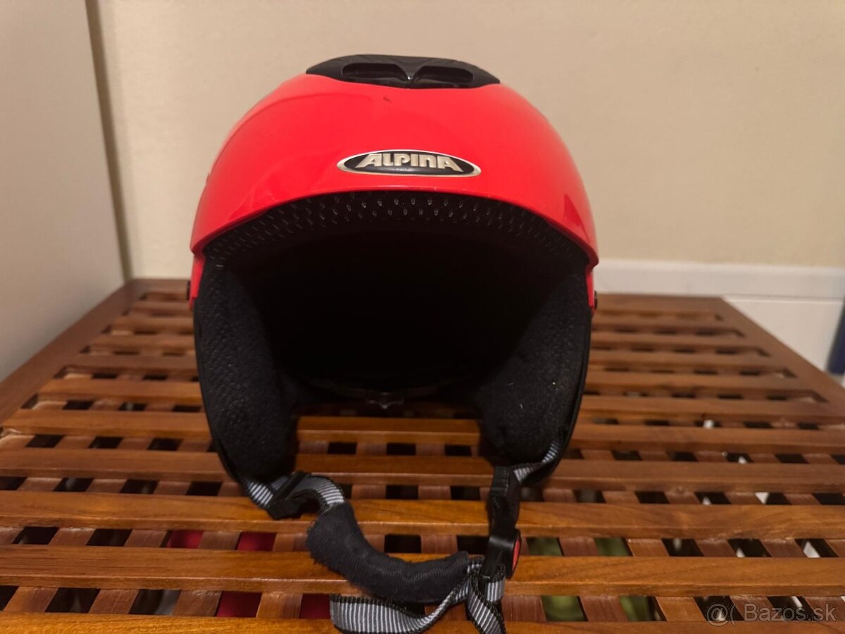 Detská lyžiarská prilba červená - 2