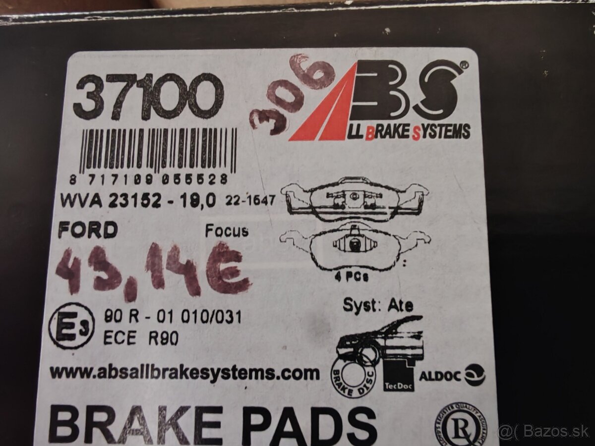 PREDÁM BRZDOVÉ OBLOŽENIE - 2