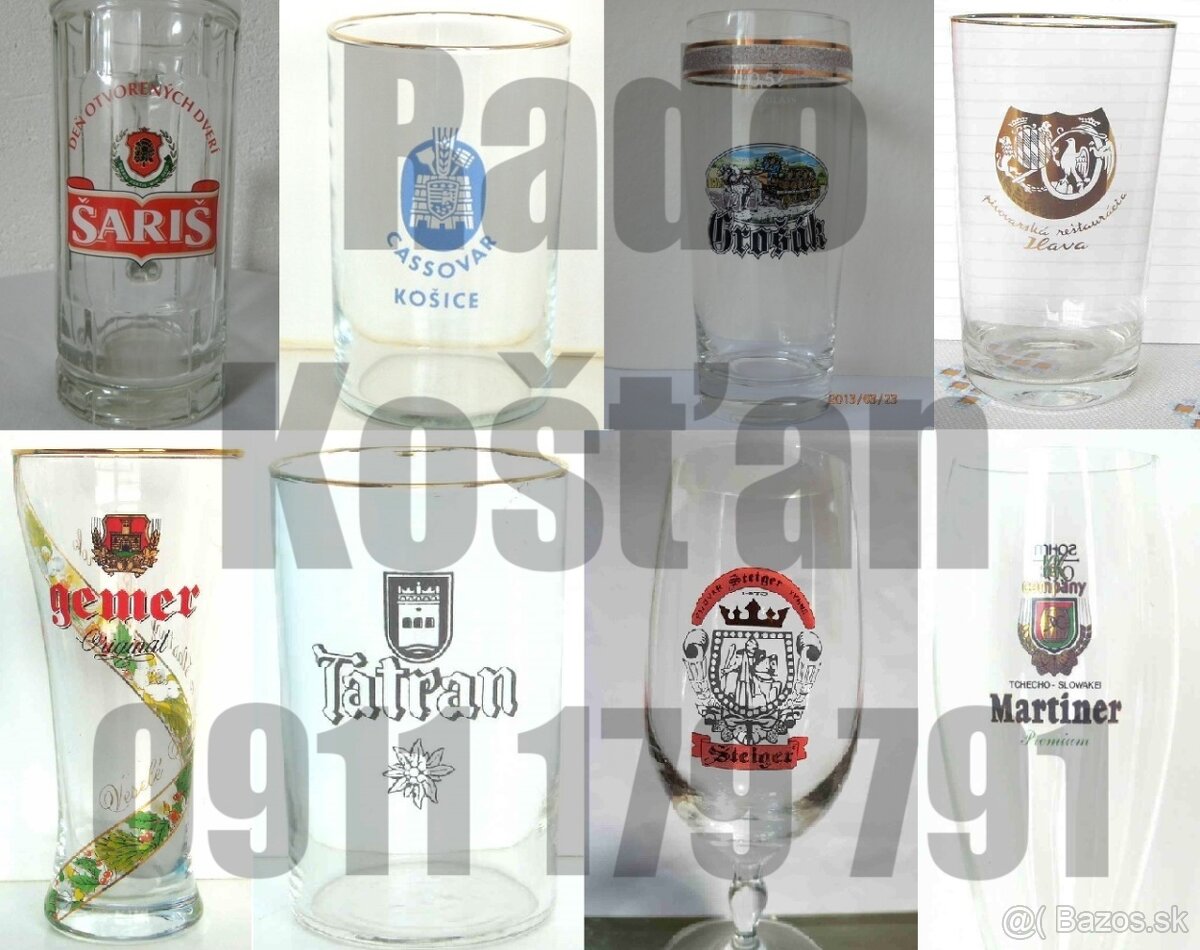 Pivové poháre a keramické korbele - 2