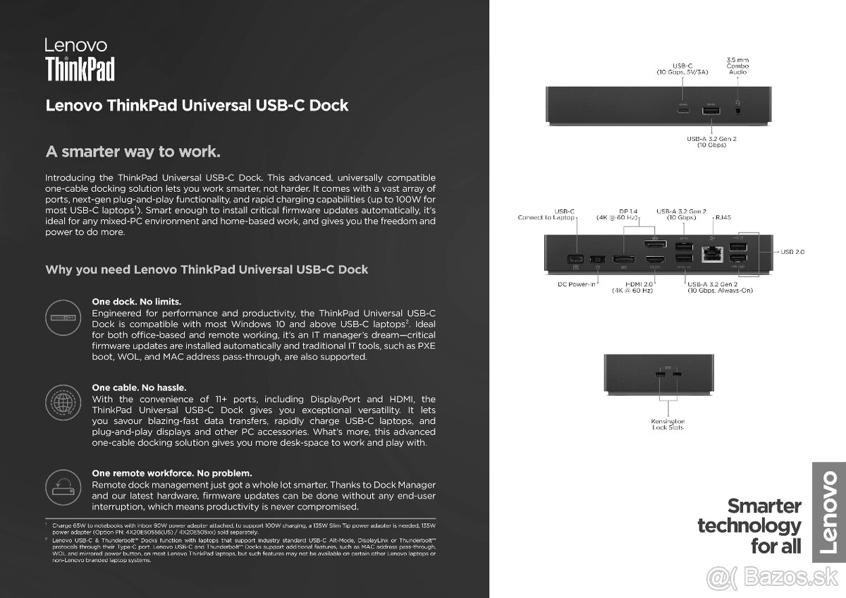 Lenovo ThinkPad Universal USB-C Dock - 2