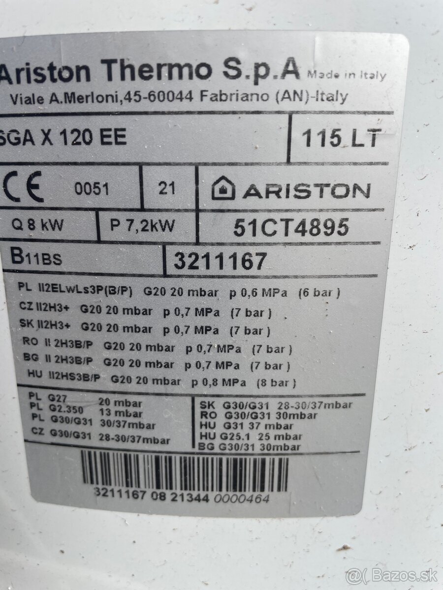 Plynovy topny valec - 2